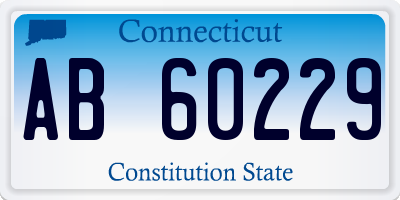 CT license plate AB60229
