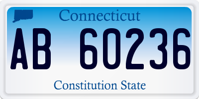 CT license plate AB60236