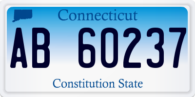 CT license plate AB60237