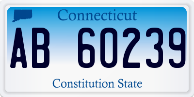 CT license plate AB60239