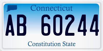 CT license plate AB60244