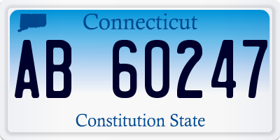 CT license plate AB60247