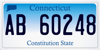 CT license plate AB60248