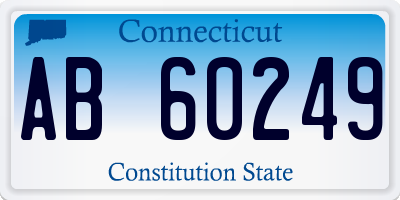 CT license plate AB60249