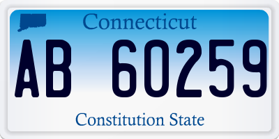 CT license plate AB60259