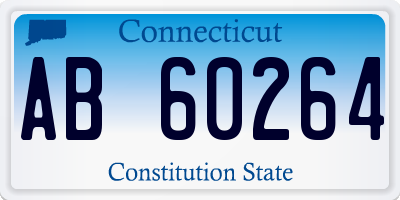 CT license plate AB60264
