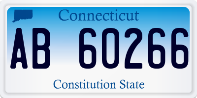 CT license plate AB60266