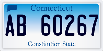 CT license plate AB60267