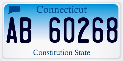 CT license plate AB60268