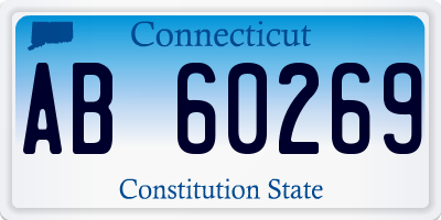 CT license plate AB60269