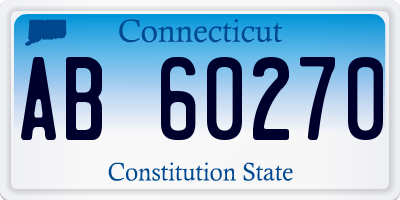 CT license plate AB60270