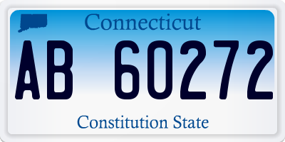 CT license plate AB60272
