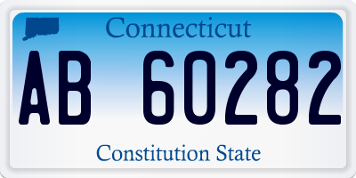 CT license plate AB60282