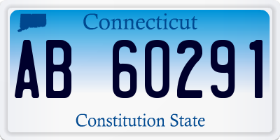 CT license plate AB60291