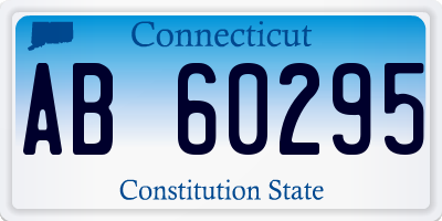 CT license plate AB60295