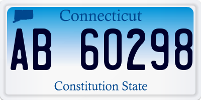 CT license plate AB60298