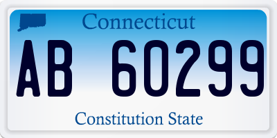 CT license plate AB60299