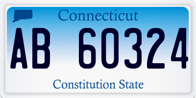 CT license plate AB60324