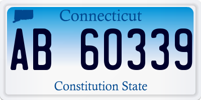 CT license plate AB60339