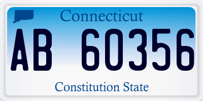 CT license plate AB60356