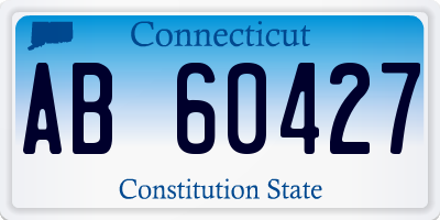 CT license plate AB60427
