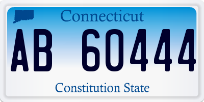 CT license plate AB60444