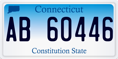 CT license plate AB60446