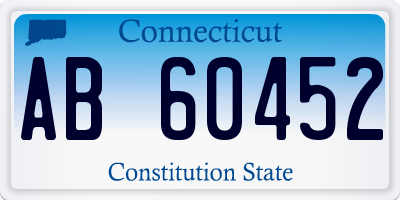CT license plate AB60452