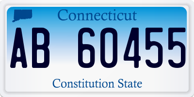 CT license plate AB60455