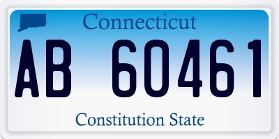 CT license plate AB60461