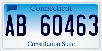 CT license plate AB60463