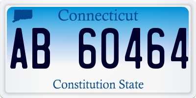 CT license plate AB60464
