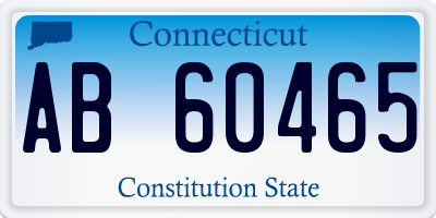 CT license plate AB60465