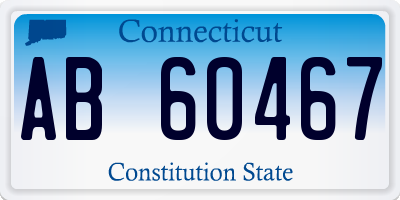 CT license plate AB60467