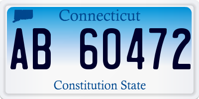 CT license plate AB60472