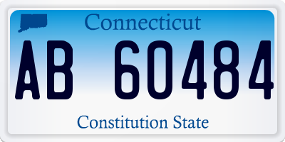 CT license plate AB60484