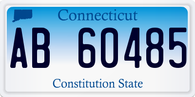 CT license plate AB60485