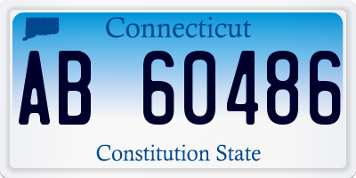 CT license plate AB60486