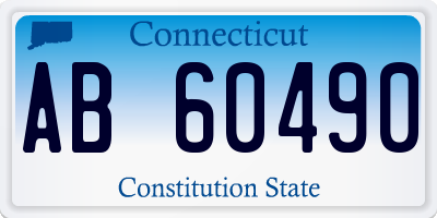 CT license plate AB60490