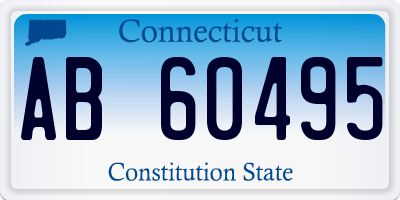 CT license plate AB60495