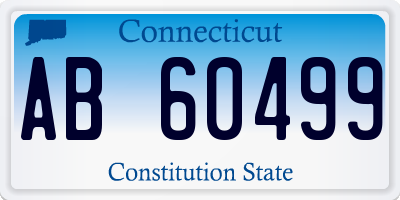 CT license plate AB60499