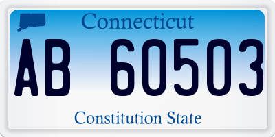 CT license plate AB60503