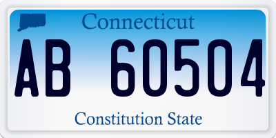 CT license plate AB60504