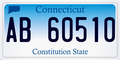 CT license plate AB60510