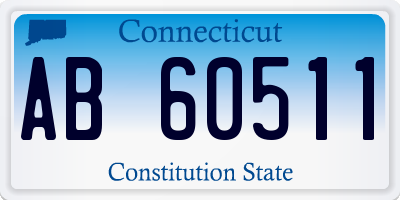 CT license plate AB60511