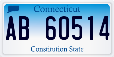 CT license plate AB60514