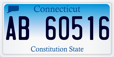 CT license plate AB60516