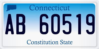 CT license plate AB60519