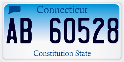 CT license plate AB60528