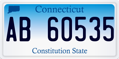 CT license plate AB60535